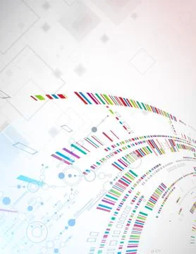 Abstract background on a technological theme. Stock Illustration