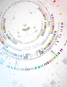 Abstract background on a technological theme. Illustrazione stock