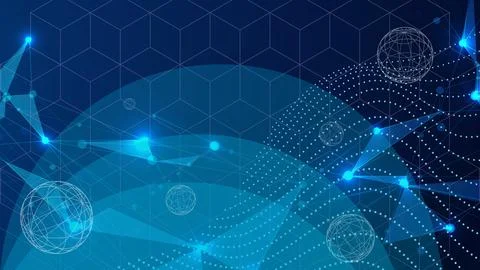 Abstract Background. Technology and metaverse for internet connection Illustration