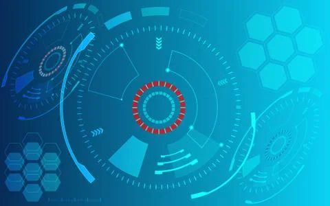 Abstract Background Technology Blue-01 Illustrazione stock