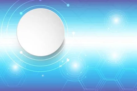 Abstract background technology blue vector design Ilustração Stock