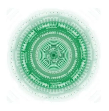 Abstract background technology circles and transparent green color Stock Illustration