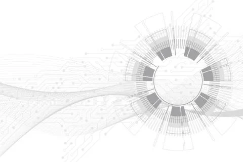 Abstract background with technology circuit board texture. Futuristic digital Stock Illustration