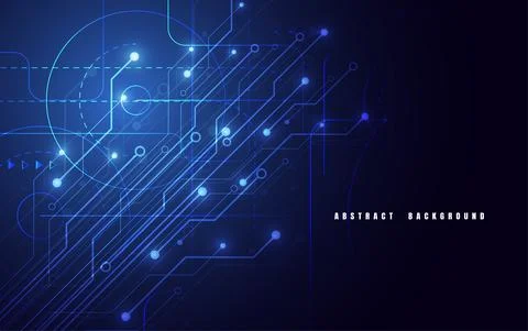 Abstract background with technology circuit board texture. Illustrazione stock