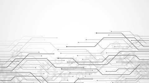 Abstract background with technology circuit board texture Stock Illustration