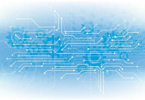 Abstract background with technology circuit board texture Illustrazione stock