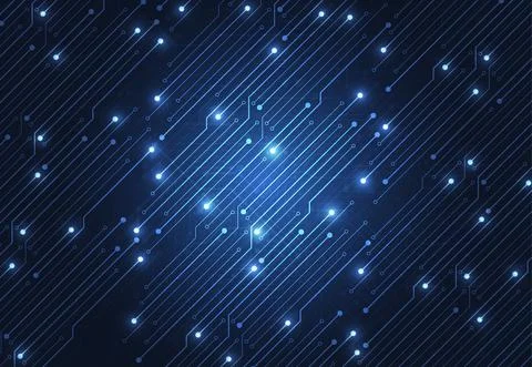 Abstract background with technology circuit board texture 스톡 일러스트