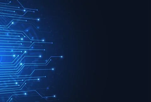 Abstract background with technology circuit board texture. Illustrazione stock