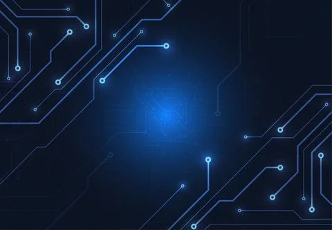 Abstract background with technology circuit board texture. Stock Illustration