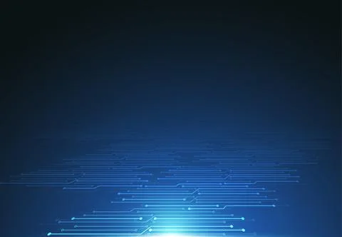 Abstract background with technology circuit board texture Stock Illustration