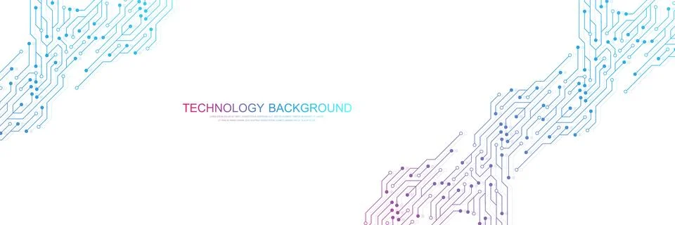 Abstract background with technology circuit board texture. Modern electronic Stock Illustration