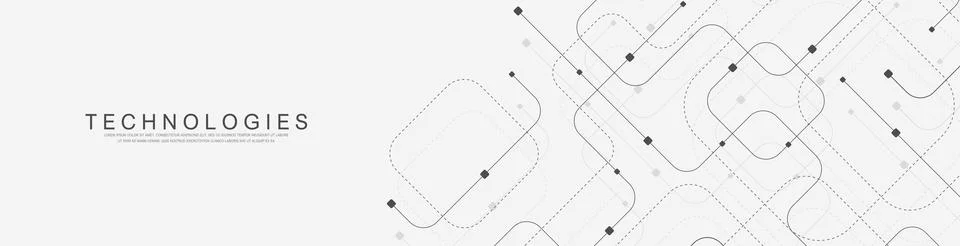 Abstract background with technology circuit board texture. Modern electronic イラスト素材