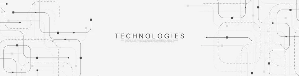 Abstract background with technology circuit board texture. Modern electronic Illustrazione stock