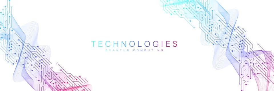 Abstract background with technology circuit board texture. Modern electronic イラスト素材