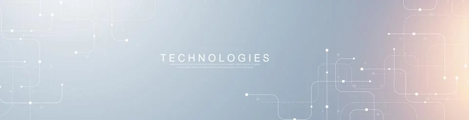 Abstract background with technology circuit board texture. Modern electronic Illustrazione stock