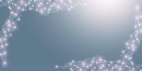 Abstract background with technology circuit board texture. Modern electronic Stock Illustration
