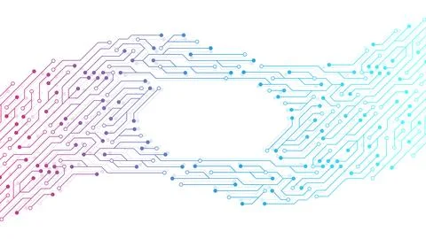 Abstract background with technology circuit board texture. Modern electronic Stock Illustration