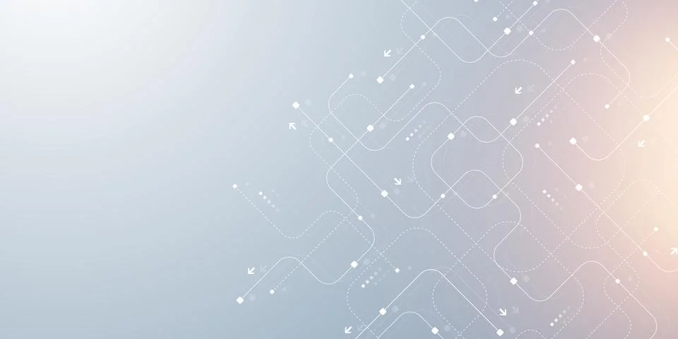 Abstract background with technology circuit board texture. Modern electronic Stock Illustration