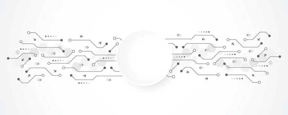 Abstract background with technology circuit board texture. Modern electronic Stock Illustration