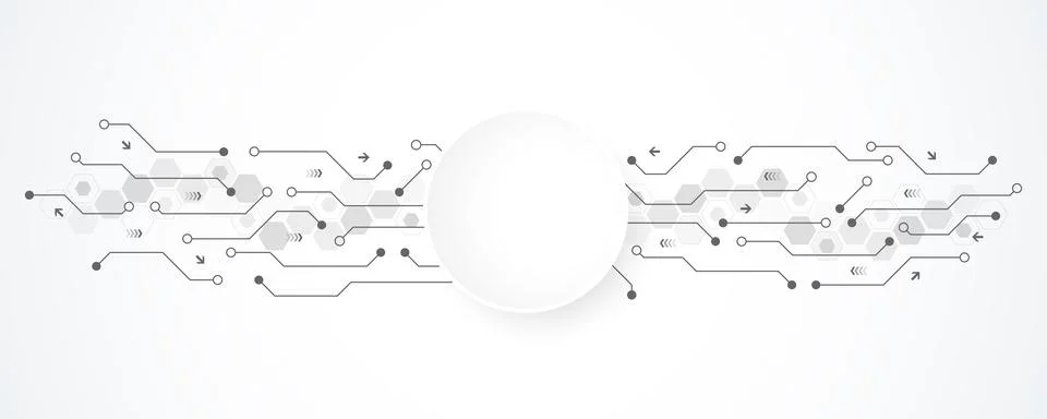 Abstract background with technology circuit board texture. Modern electronic Illustrazione stock