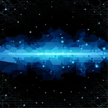 Abstract background with technology cloud Illustrazione stock