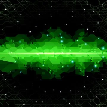 Abstract background with technology cloud Stock Illustration