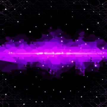 Abstract background with technology cloud Stock Illustration