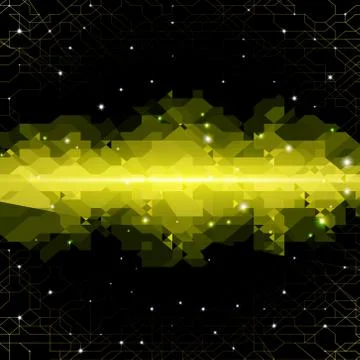 Abstract background with technology cloud Stock Illustration