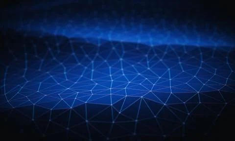 Abstract Background Technology Connection Stock Illustration