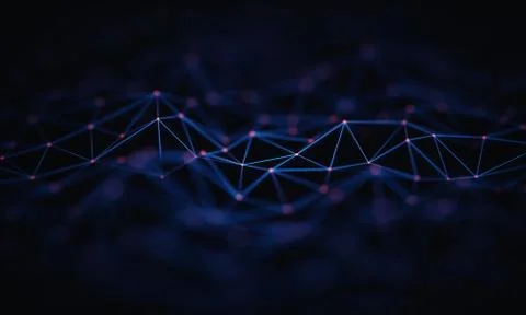 Abstract Background Technology Connection Stock Illustration