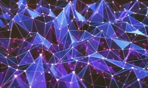 Abstract Background Technology Connection Stock Illustration