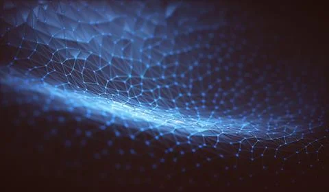 Abstract Background Technology Connection Stock Illustration