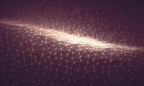 Abstract Background Technology Connection Stock Illustration