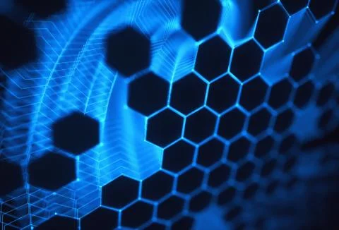 Abstract Background Technology Connection Stock Illustration