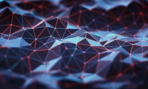 Abstract Background Technology Connection Stock Illustration