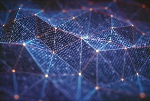 Abstract Background Technology Connections Illustrazione stock