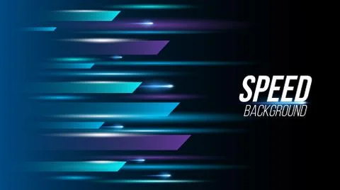 Abstract background technology high speed racing for sports  of long exposure Stock Illustration