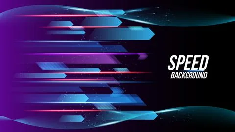 Abstract background technology high speed racing for sports of long exposure Stock Illustration