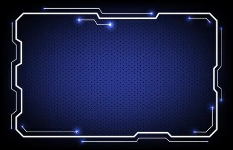 Abstract background of technology HUD or Head-Up Display frame 스톡 일러스트
