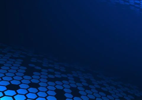 Abstract background technology. Interconnected hexagon geometric shapes. Re.. Stock Illustration