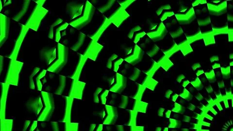 Abstract background with technology kaleidoscope. 3d render Stock Illustration