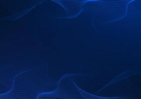 Abstract background technology. Layered flowing particle waves. Represents .. Stock Illustration