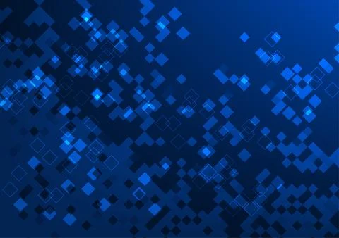 Abstract background technology. Layered geometric squares represent the mas.. Stockillustratie