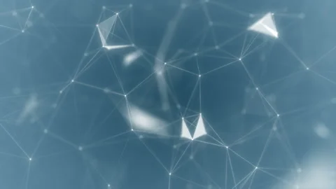 Abstract background of technology network. Animation of rotation and flying Stock Footage 110882265