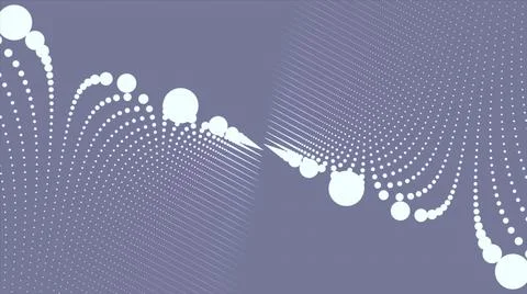 Abstract background of technology network. Animation of rotation and flying Illustrazione stock