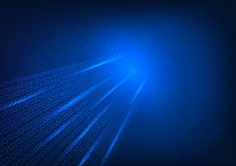 Abstract background technology, number code that represents the coding of d.. Stock Illustration