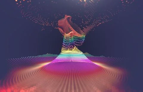 Abstract background of technology, science and cloud computer 스톡 일러스트