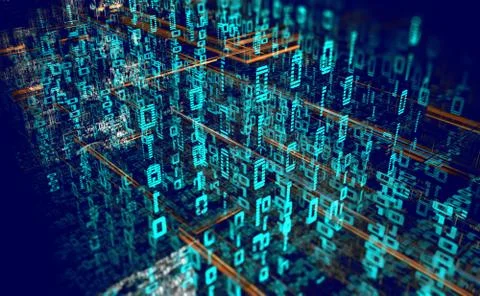 Abstract background of technology, science and cloud computer.3d illustration イラスト素材
