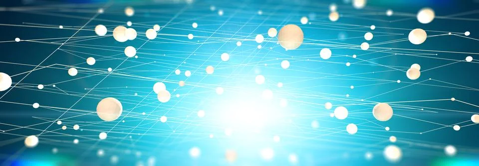 Abstract background of technology, science and cloud computer.3d illustration 스톡 일러스트