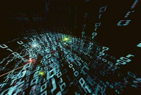 Abstract background of technology, science and cloud computer.3d illustration イラスト素材